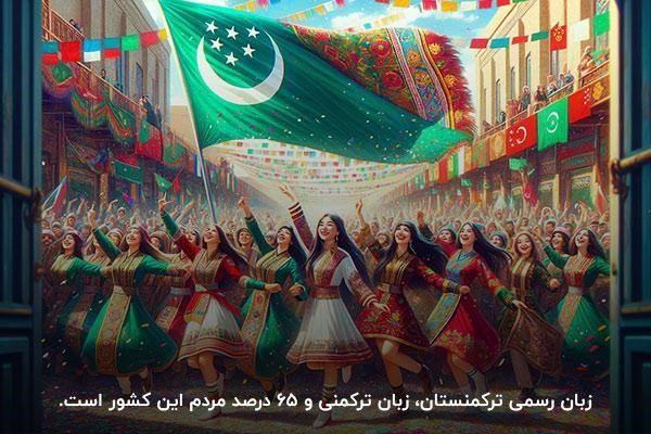 ترکمنستان با زبان و فرهنگ ترکمنی؛ در لیست اسامی کشورهای ترک زبان