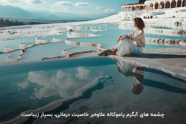 چشمه های آبگرم پاموکاله؛ زیباترین جاذبه گردشگری ازمیر