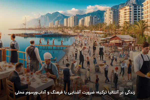 تلفیق فرهنگ‌های شرق و غرب در آنتالیا و تأثیر آن بر زندگی روزمره. 